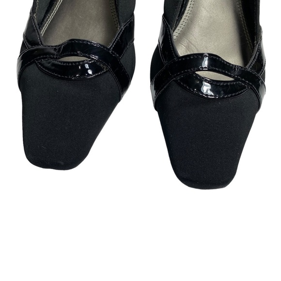 VINTAGE Coach and Four Sling Back Shoes, Black, Size 6 - Picture 3 of 12